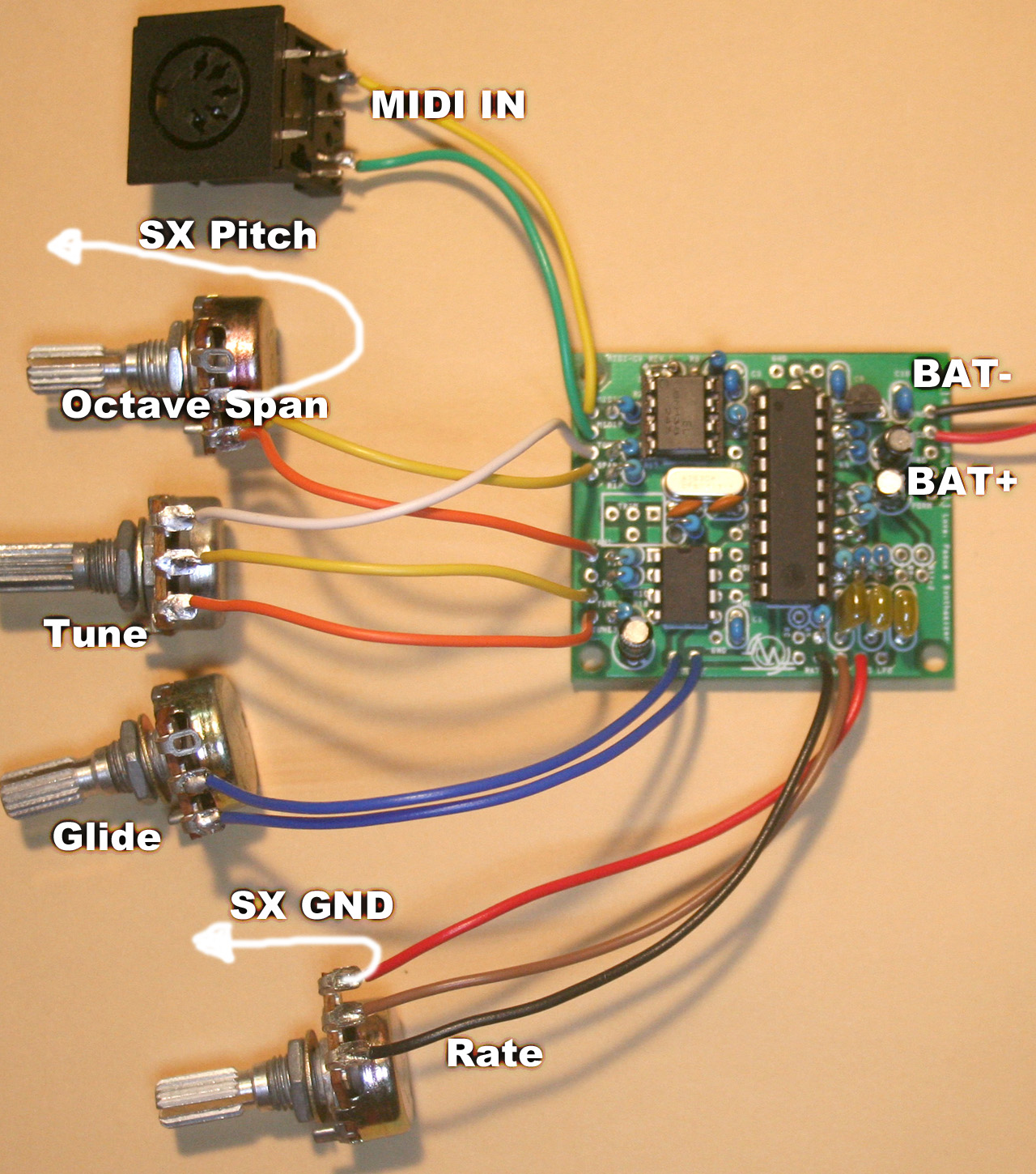 Wiring for SX-150 configuration